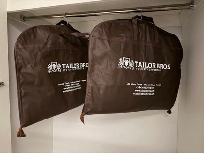 Clothes made at Tailor Bros, photo by a customer (Khiem Lieu)