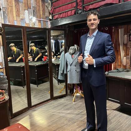 Clothes made at Tailor Bros, photo by a customer (Rory F)