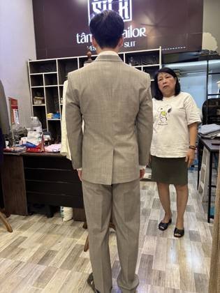 Clothes made at Tâm Silk Tailor, photo by a customer (For Better Mornings)