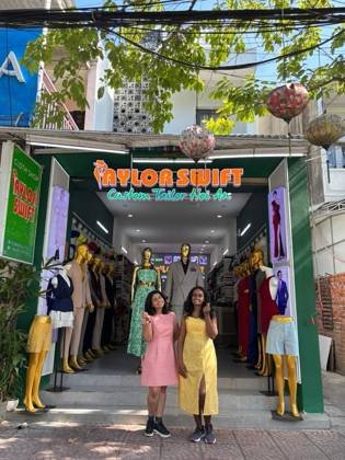 Clothes made at Taylor Swift Tailor Hoi An, photo by a customer (suha siva)