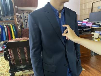 Clothes made at Thành Danh Tailor, photo by a customer (Trăng Tuấn)