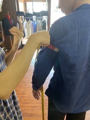 Clothes made at Thành Danh Tailor, photo by a customer (Trăng Tuấn)