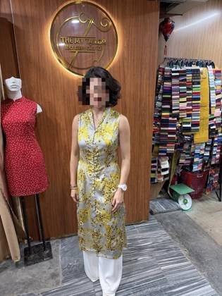 Clothes made at The My Tailor, photo by a customer (Emily Fan)
