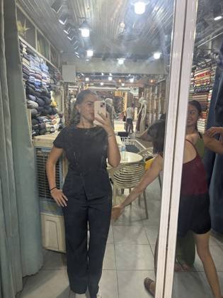 Clothes made at The Tailory, photo by a customer (Aila Thompson)
