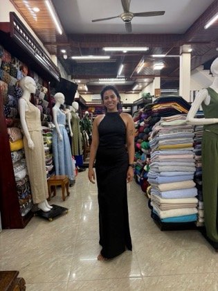 Clothes made at The Vy, photo by a customer (Apoorva Ashok)