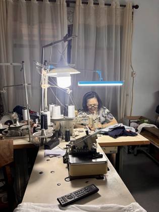 Clothes made at Tiệm may Bông hoa/Blooming Tailor, photo by a customer (Karissa Diomampo)