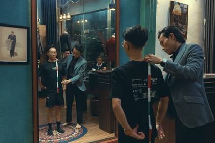 Clothes made at Tiệm May NCT.Tailor, photo by a customer (Gabriel Choo)