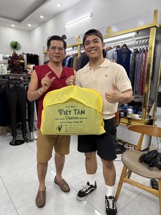 Clothes made at Tiệm May Vest Viết Tân, photo by a customer (lorenzo bernabe)