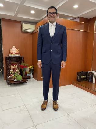 Clothes made at Tiên Tailor, photo by a customer (John Burton)