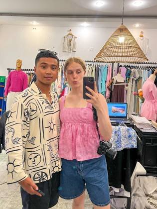 Clothes made at TO Design and Tailoring, photo by a customer (Wallace)