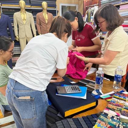 Clothes made at Tony The Tailor, photo by a customer (Saranne M)