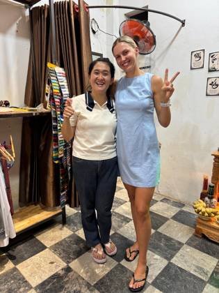 Clothes made at Trang Tailor, photo by a customer (Ivana Reicheltová)