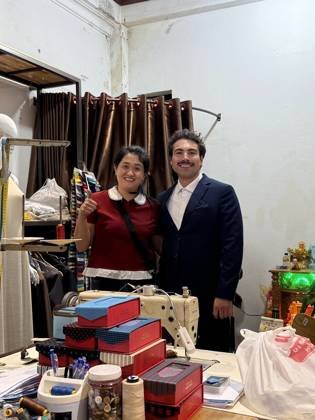 Clothes made at Trang Tailor, photo by a customer (Sean Brenot)