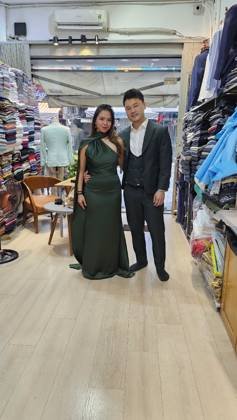 Clothes made at Truc Lam Tailor, photo by a customer (Samantha Caasi)