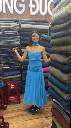 Clothes made at Trung Duc Fabric Shop, photo by a customer (Elsa Ryanna)