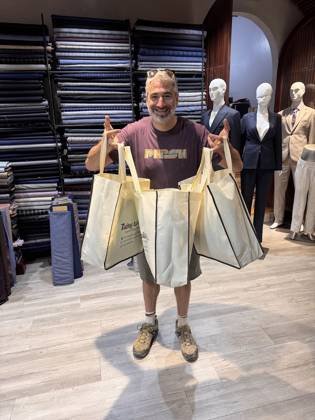 Clothes made at Tuong Tailor, photo by a customer (Seth Weiner)