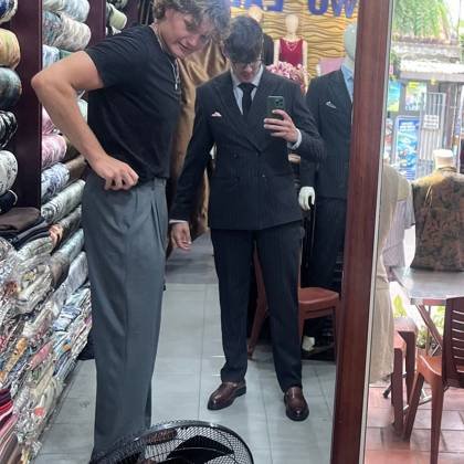 Clothes made at Two Ladies Tailor, photo by a customer (Luca S)