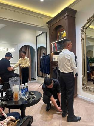 Clothes made at V.Man Tailor, photo by a customer (Phương Kiều)