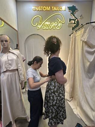 Clothes made at Van’s Custom Tailor, photo by a customer (Julie Gnage)