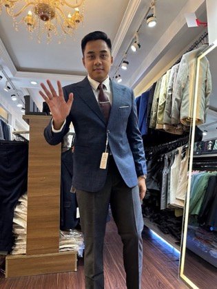 Clothes made at Veston Ken, photo by a customer (Anne Lois Alejandrino)