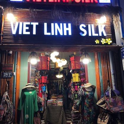 Clothes made at Viet Thanh Silk, photo by a customer (Eleo N)