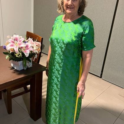 Clothes made at Viet Thanh Silk, photo by a customer (petaag)