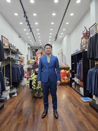 Clothes made at Wedding Suit & Service Company Mon Amie, photo by a customer (Desmond)