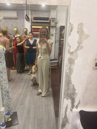 Clothes made at Wild Orchid Tailor Shop, photo by a customer (Kosmo Gilmour)