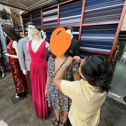 Clothes made at Xuân Custom Tailor, photo by a customer (IlariaTo)