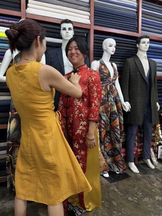Clothes made at Xuân Custom Tailor, photo by a customer (Anthony Kha)