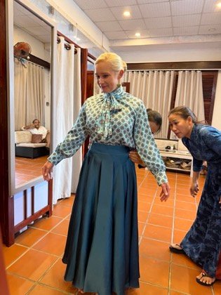 Clothes made at Yaly Couture, photo by a customer (Edee Brocklesby)