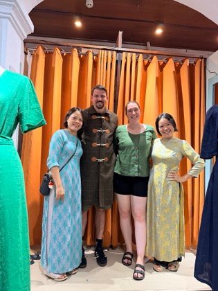 Clothes made at Yaly Couture Signature, photo by a customer (Hannah Hunter)