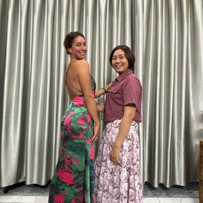 Clothes made at ZoZo Tailors, photo by a customer (Sara A)