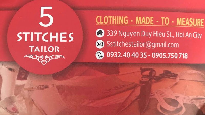 5 Stitches Tailor, tailor for suits and dresses in Hoi An — photo 2 of 6