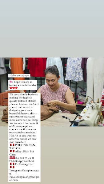 Tailor Phuong Can, tailor for suits and shirts in Hoi An — photo 4 of 6